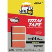 Super Glue Total Tape Pre-Cut Strip (10-Count) 11710507 Super Glue Total Tape