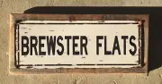 Brewster Flats Massachusetts MA Cape Cod Bay Eastham Vintage Framed Steel Sign