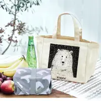 在飛比找蝦皮購物優惠-wbar☆日本雜誌附錄 kippis 北極熊帆布手提袋+保溫