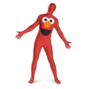 Disguise Sesame Street Elmo Bodysuit Teen/Adult Costume XL 42-46