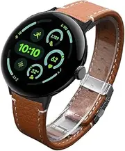 [ENGSH] Leather Band fit for Google Pixel Watch 3 2 1 41mm 45mm Loop Bracelet fit for GOOGLE PIXEL 3 45MM 41MM Strap Accessories Correa