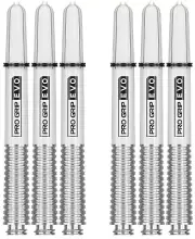 2 Sets Target Pro Grip Evo Medium Dart Shafts – Ships w/ Tracking – Silver
