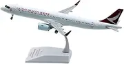 Pre-Built Model Aircraft 22CM 1/200 Scale Static Finished Model Airplanes Cathay Dragon for Airbus A321NEO D-AVZF Die-cast Aircraft Displays Miniature Airplane Model