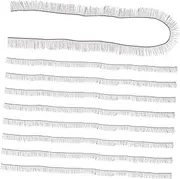 DOITOOL Crafts Doll Supply 10pcs Fake Eyelashes Easy to Cut for Custom Lengths for DIY Doll Making