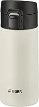 Tiger MKA-K036WK Water Bottle, 12.2 fl oz (360 ml), Mug Bottle, One-Touch, Lightweight, Stainless Steel Bottle, Vacuum Insulated, Hot or Cold Insulated, White