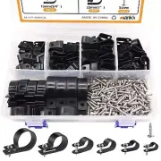 mankk 306PCS Cable Clips Wire Clips Assortment Kit Nylon Plastic R-Type Cable...