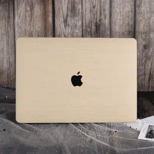 木紋保護殼適用Macbook Pro Air 13 14 M3 M2 M1 A3113 A2681荔枝紋電腦殼蘋果筆電套