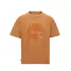 【Timberland】男款小麥色大 Logo 短袖T恤|A42RFP47-XS