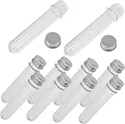 10Pcs Transparent Wish Bottles Multi Functional Plastic Tubes for Weddings Parties DIY Decorations Candy Containers and Design
