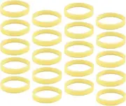 20Pcs Silicone Wristbands,Glow in Dark Silicone Wristbands,Elastic Sports Rubber Bracelets Stretch for Glow in Dark Party,Events