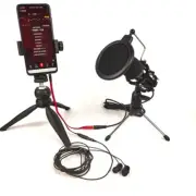 Durability Condenser Mic Set with Stand Foam Coverfor Professional Quality Sound