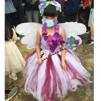 在飛比找蝦皮購物優惠-萬聖節造型服💜紫色花仙子花精靈紗裙洋裝120cm