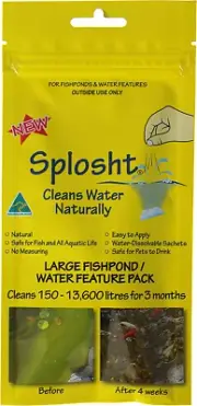 Large Fishpond/Waterfeature Pack - Dissolvable Sachets - No Measuring. Reduces A