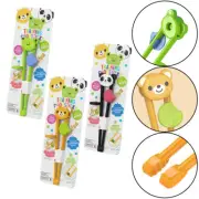 3PCS Kids Children Training Chopsticks Cartoon Practice Tableware Cute Practical