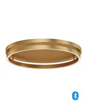 ET2 E22720 Groove 24"W LED Flush Mount Ceiling Fixture - Gold