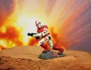 Hasbro Star Wars LFL 1:32 Figure Coruscant Guard Elite Clone Shock Trooper Q