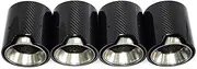 Compatible For M2 M3 M4 Carbon Fiber Tailpipe G80 G81 G82 G83 G87 Tip Muffler Tip Nozzle Head(Dark Grey)