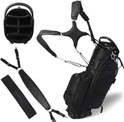 RevCore Version 1 Closeout - Luxury Golf Stand Bag, Tour Grade Synthetic Leather, 14 Way or 6 Way Dividers, 2 Cooler Pockets, Magnetic Felt-Lined Pocket, Dual & Single Padded Shoulder Straps