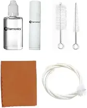 Harmonics Trumpet Care Kit, Maintenance Cleaning Set Tool, Mouthpiece Brushes Valve Flexible Brush with Cleaning Cloth, Oil, Grease