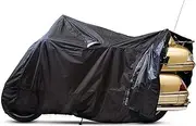 Guardian By Dowco - WeatherAll Plus Indoor/Outdoor Motorcycle Cover - Lifetime Limited Warranty - Reflective - Waterproof - UV Protection - Heat Safe - Moisture Guard Vent - Black - XX - Large - EZ Zip Motorcycle Cover [ 50021-00 ]