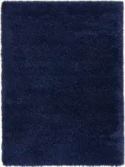 Laluna Denim Blue Plush Shaggy Rug