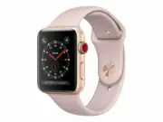 New Apple Watch Series 3 42mm Gold Aluminium Case Pink Sand Sport Band Cellular