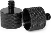 Frgyee 5/8 to 1/4 adapter, Mic Thread Adapter 5/8" Female to 1/4" Male for Mic Stand, Camera Monitor, Tripod, Microphone Holder 2 Pack