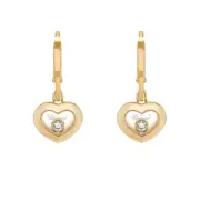 Chopard Happy Diamonds Icons Yellow Gold Diamond Earrings 83A054-0301