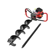 Giantz 65CC Pro Post Hole Digger 200mm Petrol Drill Auger Extension Bits NEW
