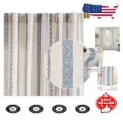 Stylish Light-Filtering Boho Curtains - 2 Panels 96" Long with Geometric Design