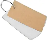 HONMEET Set of Blank Cards Paper Cards for DIY Writing Learning Flashcards Rings for School and Office