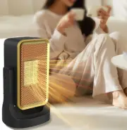 Portable Electric Space Heater Ceramic Hot Air Fan Desktop Indoor Room Office