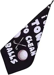 PRETYZOOM Golfing Wet Towel Quick Dry Microfiber Towel Fiber Golfing Multi-Directional Ball Cleaner