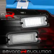 For 2015-2023 Mustang S550 White 18-LED License Plate Light Rear Bumper Lamp Set