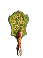Mandalay Austrian Crystal Two's Company Hand Mirror New In the Box
