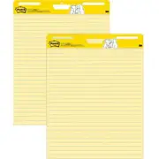 Post-It 561 Easel Pad Ruled Lines Yellow 635x775mm 30 Sheets 2 Pack