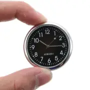 1pc Car Mini Clock Quartz Analog Watch Stick-On Clock Luminous Auto Accessories