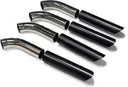 4PCS/Lot Exhaust Tip Compatible For Benz W463 G Class Muffler Tips G Class G500 G55 G63 76mm Exhaust Tips TailTip Nozzle Tips(Black B)