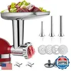 Stainless Steel Meat Grinder Attachment for KitchenAid Stand Mixer,Meat Grind