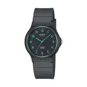 Casio Analogue Water Resistant Black Resin Band MQ24B-8B