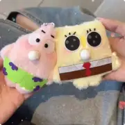 Spongebob Patrick Plush Keychain Cute Pendant Funny Cartoon Figure Squeeze