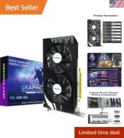 Radeon 8GB Graphics Card, 256Bit 2048SP GDDR5 AMD Video Card for Pc Gaming, D...