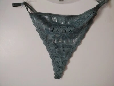 GILLY HICKS XL THONG STRING GREENISH NEW W. TAGS