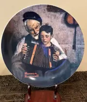 Vtg NIB Knowles Norman Rockwell Plate "The Music Maker" 1981 Limited Edition