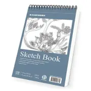 Bachmore Sketchpad 5.5X8.5 Inch (68lb/100g), 100 Sheets of Spiral Bound Sketc...