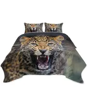 Cool and Scary Wildlife Cheetah Coverlet