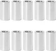 Zhooooonglf 10Pcs M3 Aluminum Spacers, Metal Spacer Aluminum Round 3.1mm ID x 5mm OD x10mm L Thickness Screw Standoff for M3 Screw Bolts Silver