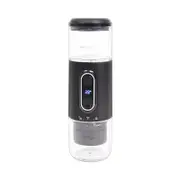 Portable Espresso Machine, 2 in 1 Wireless 15 Bar Pressure Mini Coffee Maker for Travel RV, Hiking, Office, Auto Shut Off and Silent Operation, Black