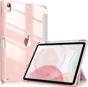 Ipad Air 5th Generation (2022) / Ipad Air 4th Generation (2020) 10.9 Inch -shockproof Cover With Clear Transparent Back Shell FIIS Rose Gold