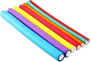 CLISPEED 20pcs Multifunction Hair Curling Rods Flexible No Heat Hair Rollers for Spiral Curls Random Colors for Home Suitable